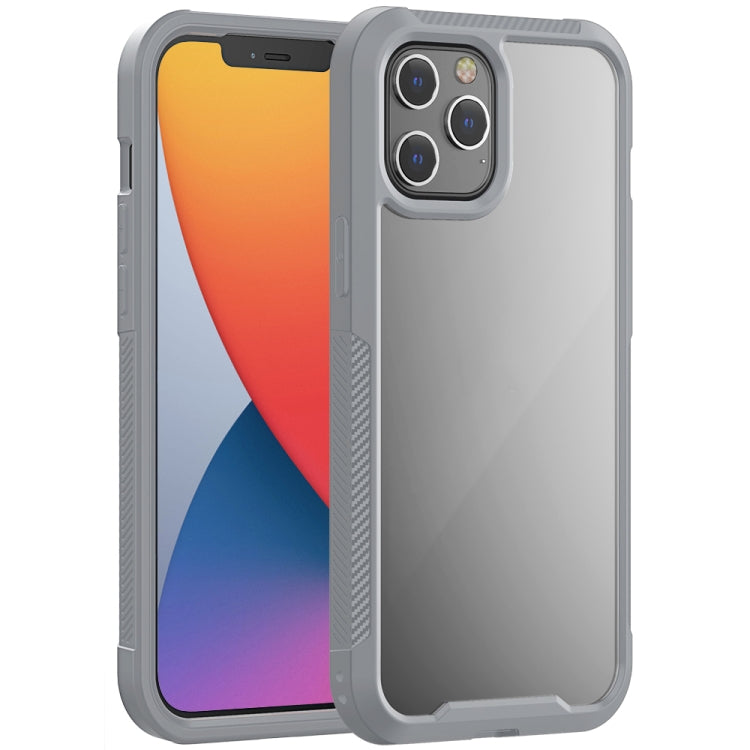 For iPhone 12 Pro Max PC+TPU Color Transparent Shockproof Phone Protective Case