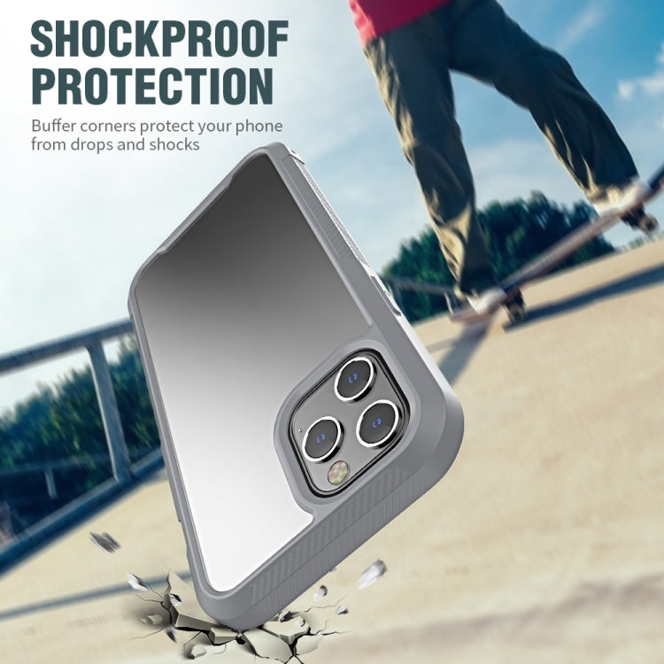 For iPhone 12 Pro Max PC+TPU Color Transparent Shockproof Phone Protective Case