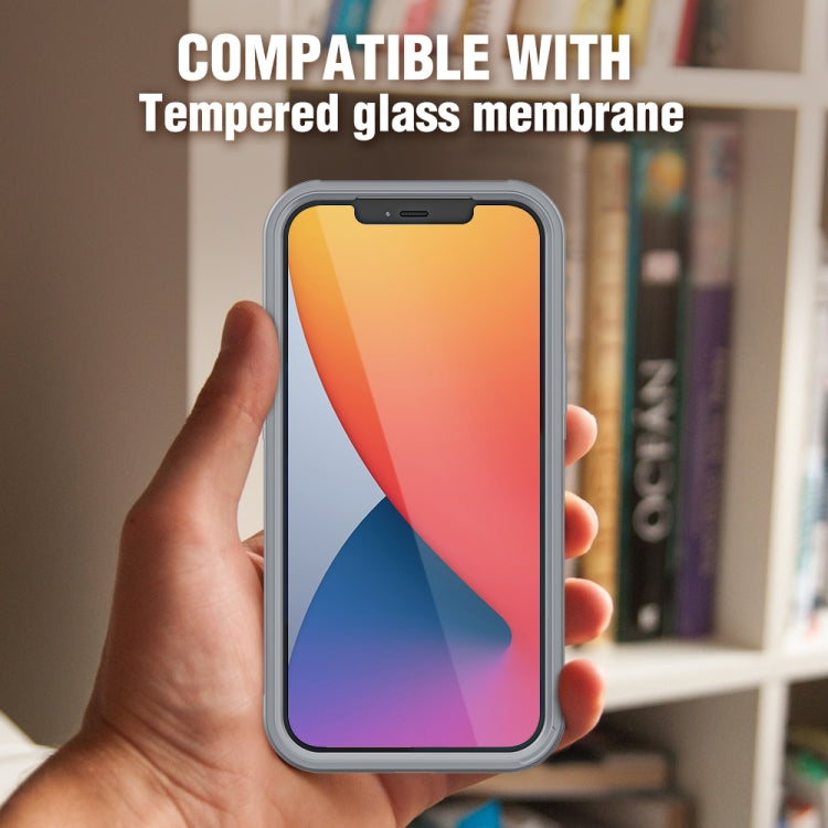 For iPhone 12 Pro Max PC+TPU Color Transparent Shockproof Phone Protective Case