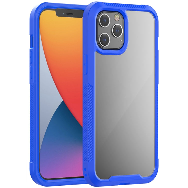 For iPhone 12 Pro Max PC+TPU Color Transparent Shockproof Phone Protective Case