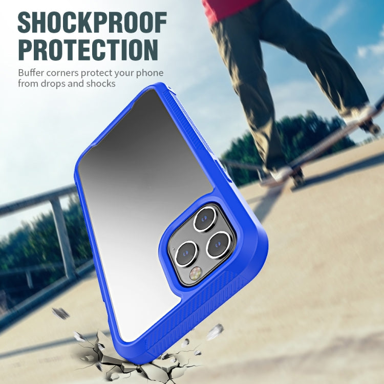 For iPhone 12 Pro Max PC+TPU Color Transparent Shockproof Phone Protective Case