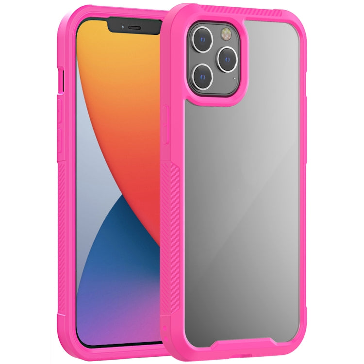 For iPhone 12 Pro Max PC+TPU Color Transparent Shockproof Phone Protective Case