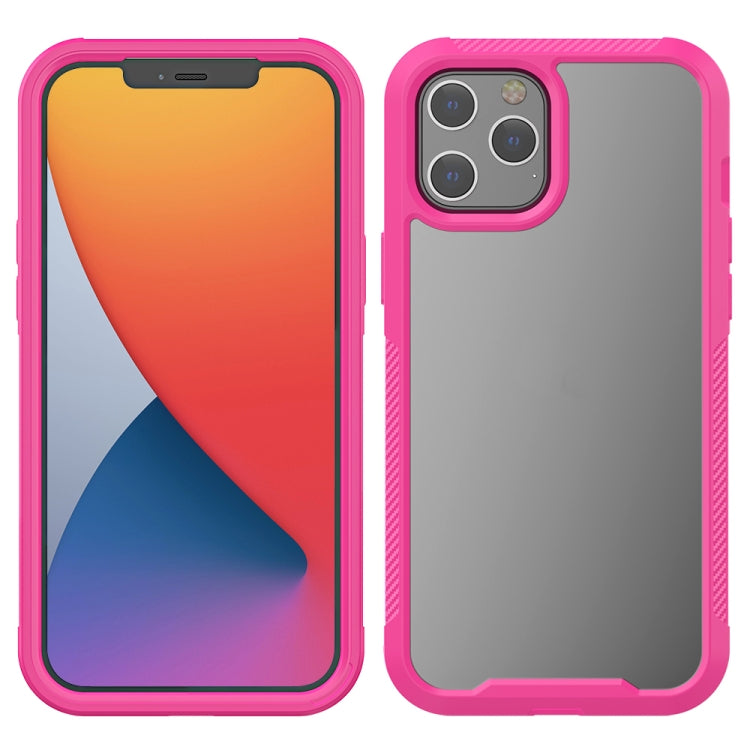 For iPhone 12 Pro Max PC+TPU Color Transparent Shockproof Phone Protective Case