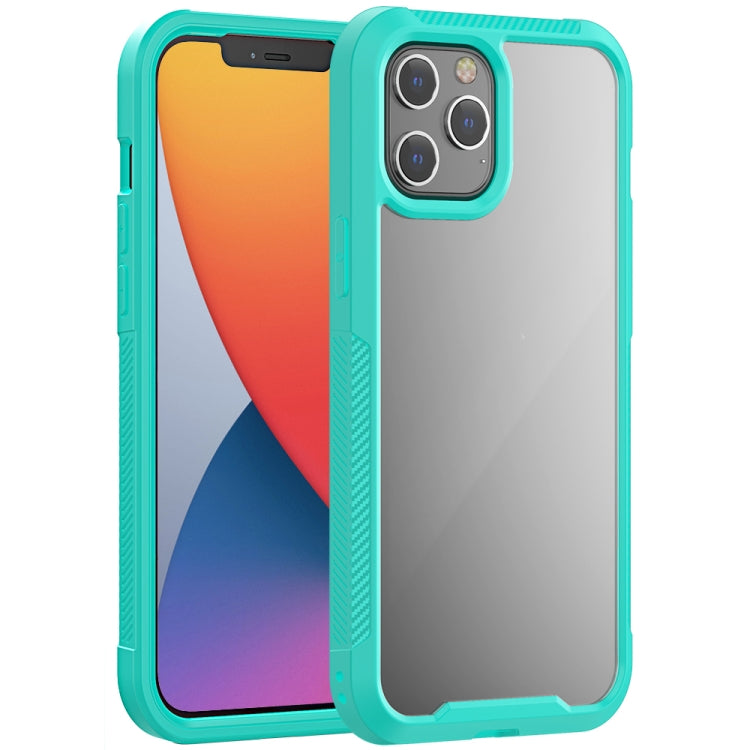 For iPhone 12 Pro Max PC+TPU Color Transparent Shockproof Phone Protective Case