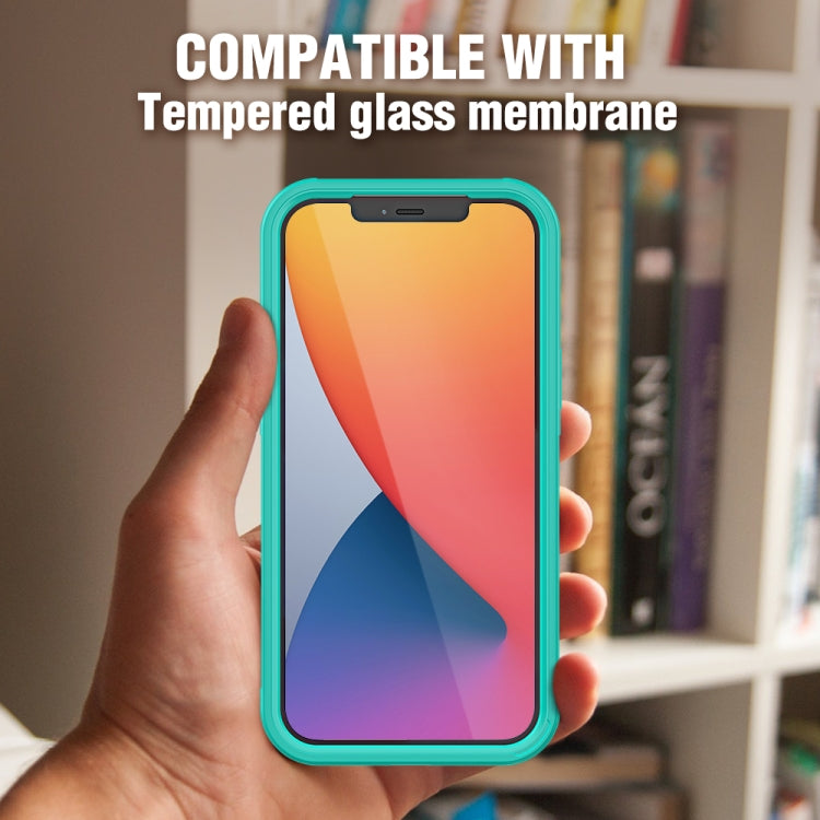 For iPhone 12 Pro Max PC+TPU Color Transparent Shockproof Phone Protective Case