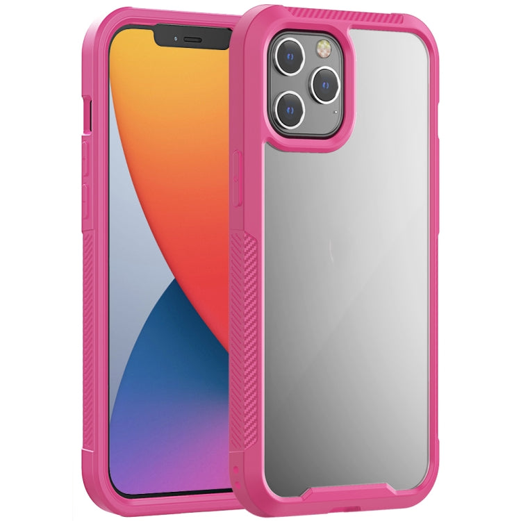 For iPhone 12 Pro Max PC+TPU Color Transparent Shockproof Phone Protective Case