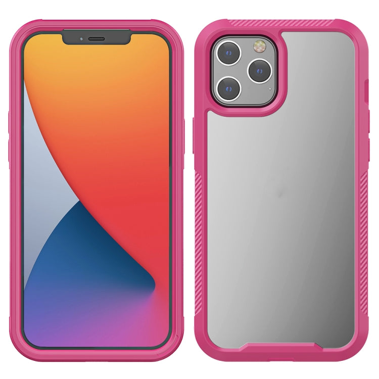 For iPhone 12 Pro Max PC+TPU Color Transparent Shockproof Phone Protective Case