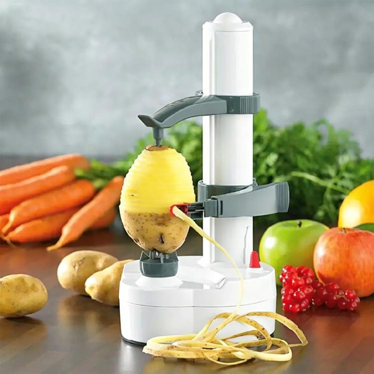Multifunction Stainless Steel Electric Vegetables Fruit Peeler Automatic Peeling Machine, Plug:US Plug