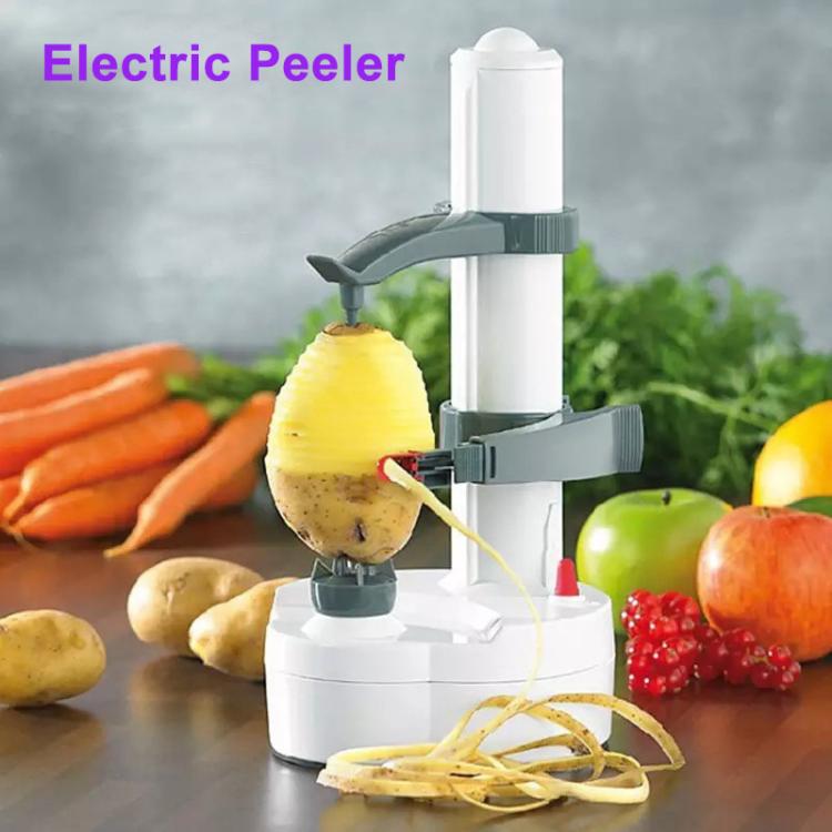 Multifunction Stainless Steel Electric Vegetables Fruit Peeler Automatic Peeling Machine, Plug:EU Plug