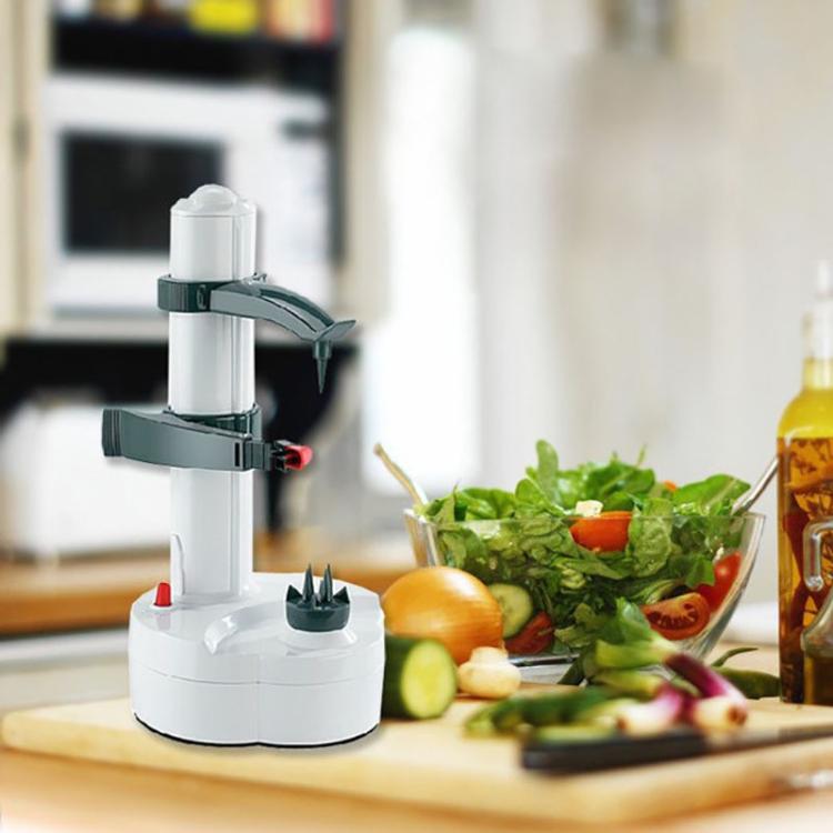 Multifunction Stainless Steel Electric Vegetables Fruit Peeler Automatic Peeling Machine, Plug:EU Plug