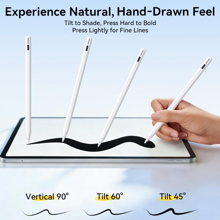 JOYROOM JR-X15 Pro Active Magnetic Capacitive Stylus Pen For iPad 2018 And Later - White