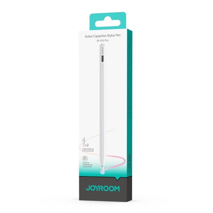 JOYROOM JR-X15 Pro Active Magnetic Capacitive Stylus Pen For iPad 2018 And Later - White