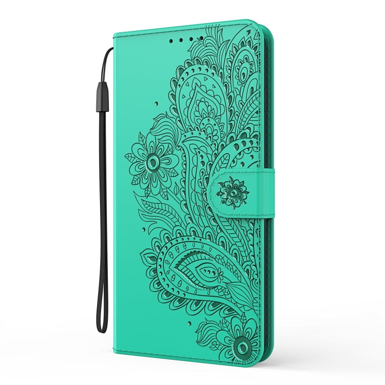 For OPPO A9 (2020) / A5 (2020) Peacock Embossed Pattern Horizontal Flip Leather Case with Holder & Card Slots & Wallet & Lanyard