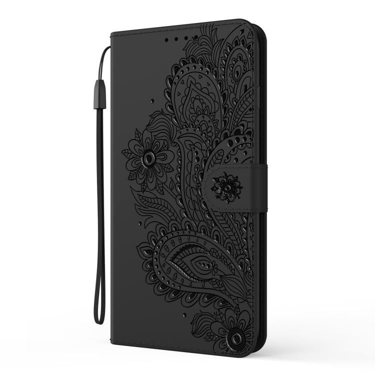 For Google Pixel 3a XL Peacock Embossed Pattern Horizontal Flip Leather Case with Holder & Card Slots & Wallet & Lanyard