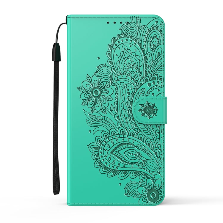 For Xiaomi Redmi 9 Peacock Embossed Pattern Horizontal Flip Leather Case with Holder & Card Slots & Wallet & Lanyard