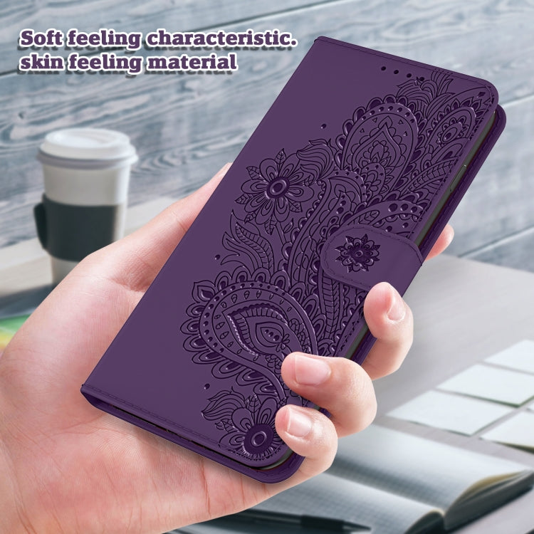For Xiaomi Redmi 9A Peacock Embossed Pattern Horizontal Flip Leather Case with Holder & Card Slots & Wallet & Lanyard