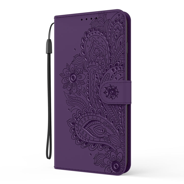 For Xiaomi Redmi Note 8T Peacock Embossed Pattern Horizontal Flip Leather Case with Holder & Card Slots & Wallet & Lanyard