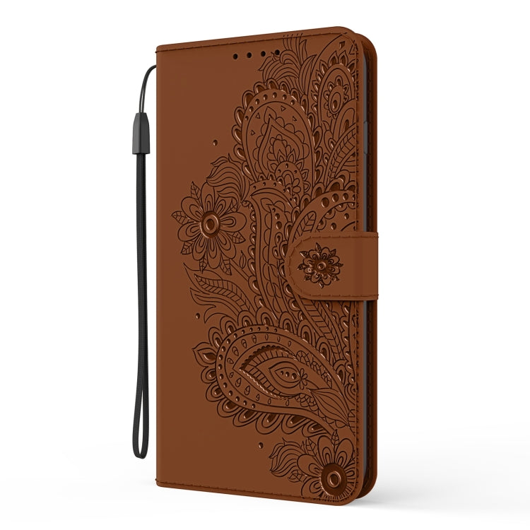 For Xiaomi Redmi Note 8T Peacock Embossed Pattern Horizontal Flip Leather Case with Holder & Card Slots & Wallet & Lanyard