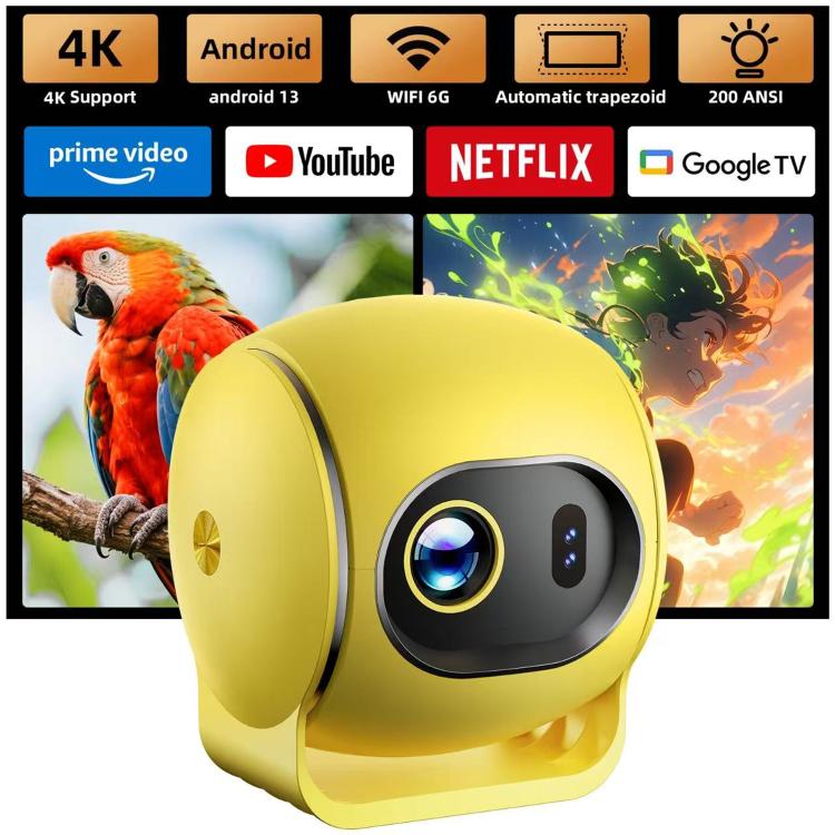 Q3 720P 150ANSI LCD Display Smart Projector, 1GB+8GB, Electric Focus, Plug:EU Plug