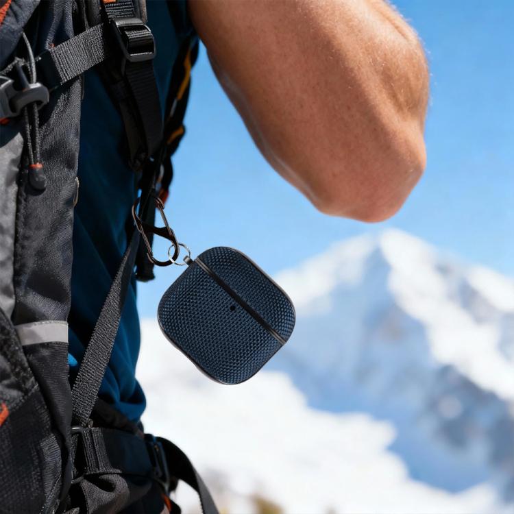 For AirPods 4 Nylon Waterproof Wireless Earphone Split-type Case with Hook