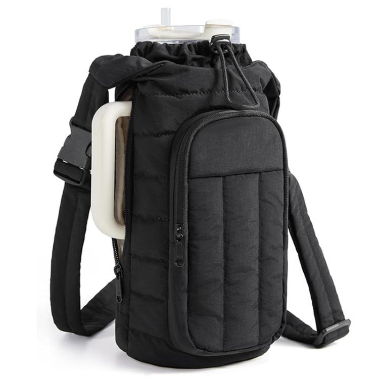 Outdoor Sports Portable Large-Capacity Insulated Crossbody Water Bottle Bag