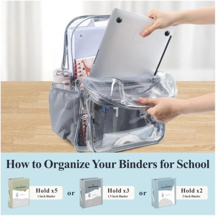 Transparent PVC Waterproof Double-Shoulder Backpack