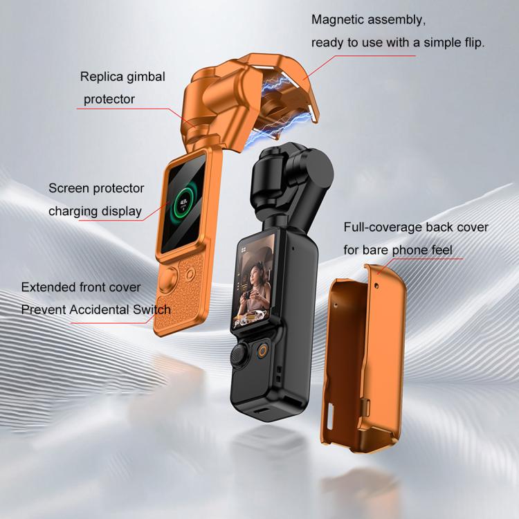 For DJI OSMO Pocket 3 GKK Gimbal Cover Camera Protector Screen Body Magnetic Full Cover