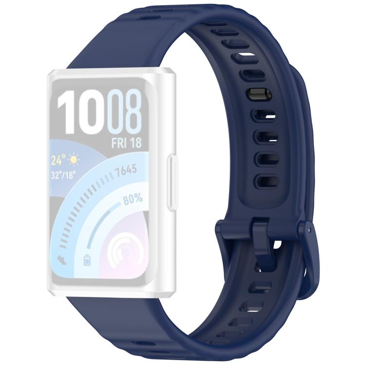 For Huawei Band 11 Pro / 11 xDfind Wavy Texture Silicone Watch Band