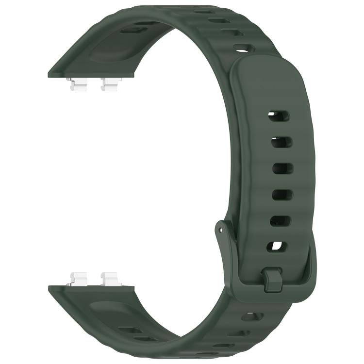For Huawei Band 11 Pro / 11 xDfind Wavy Texture Silicone Watch Band