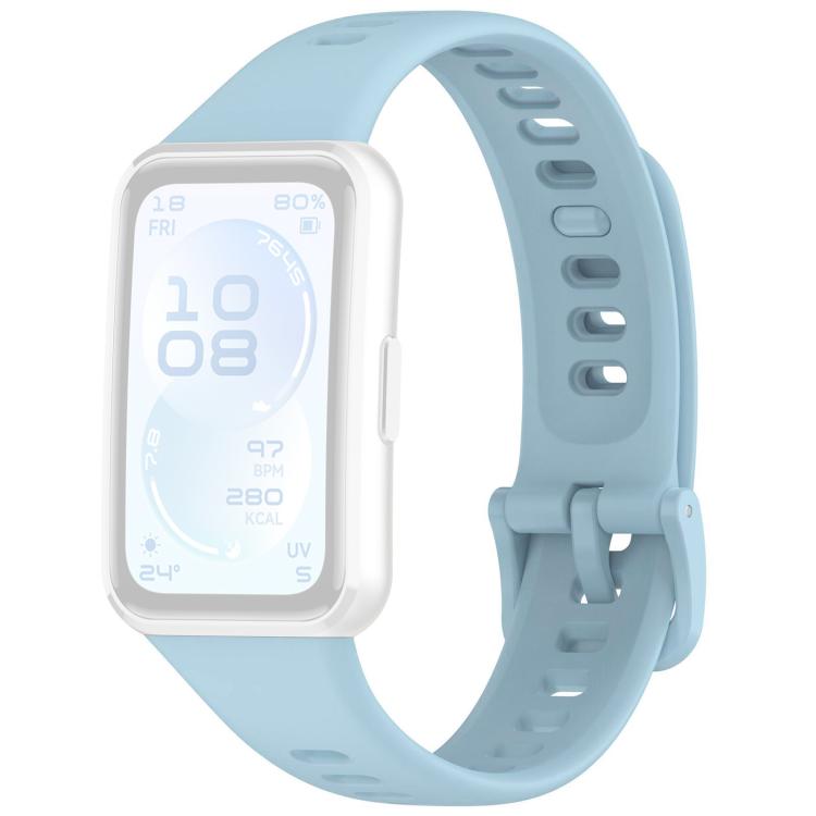 For Huawei Band 11 Pro / 11 xDfind Smooth Solid-Color Breathable Silicone Watch Band