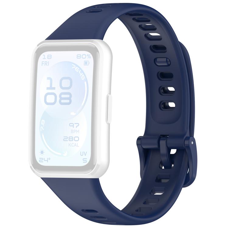 For Huawei Band 11 Pro / 11 xDfind Smooth Solid-Color Breathable Silicone Watch Band