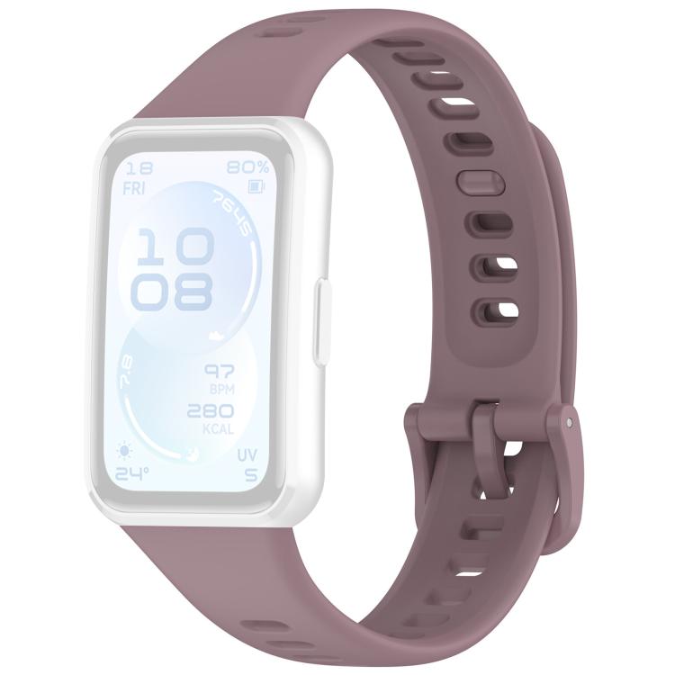 For Huawei Band 11 Pro / 11 xDfind Smooth Solid-Color Breathable Silicone Watch Band