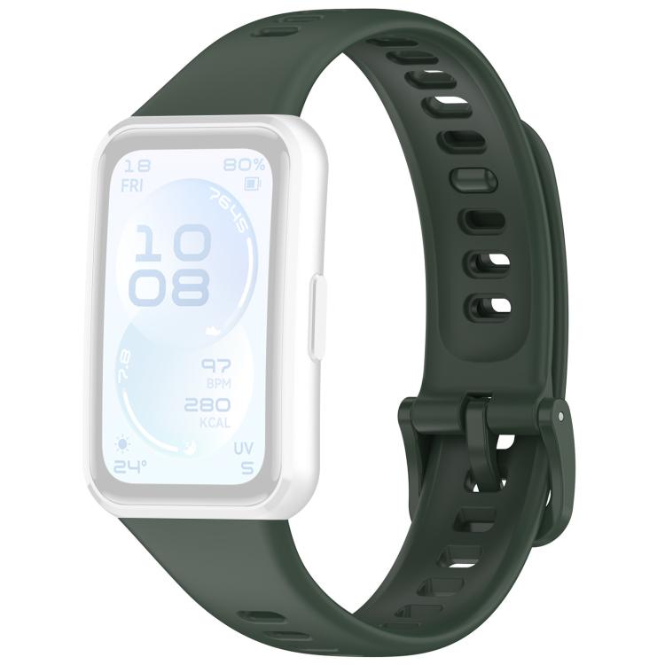 For Huawei Band 11 Pro / 11 xDfind Smooth Solid-Color Breathable Silicone Watch Band