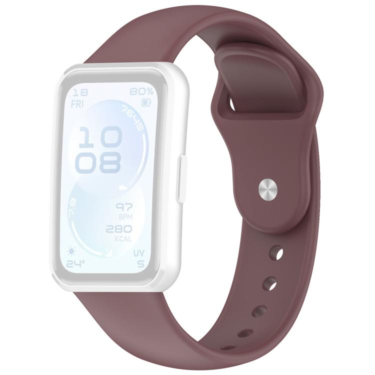 For Huawei Band 11 Pro / 11 xDfind Solid-Color Reverse Buckle Silicone Watch Band