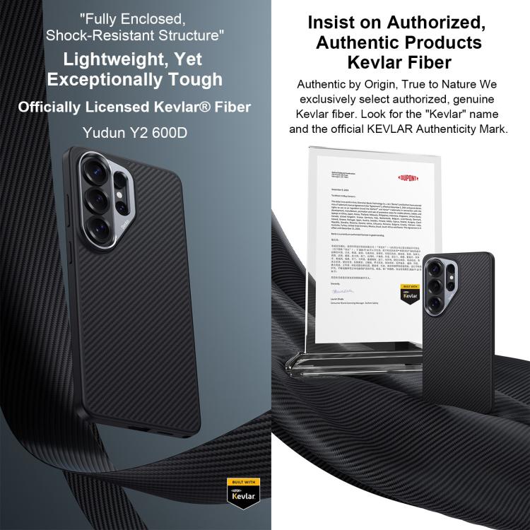 For Samsung Galaxy S26 Ultra 5G Benks 600D Kevlar Fiber MagSafe Shockproof Phone Case - Black
