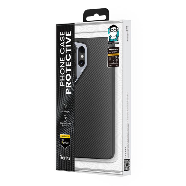 For Samsung Galaxy S26 Ultra 5G Benks 600D Kevlar Fiber MagSafe Shockproof Phone Case - Black