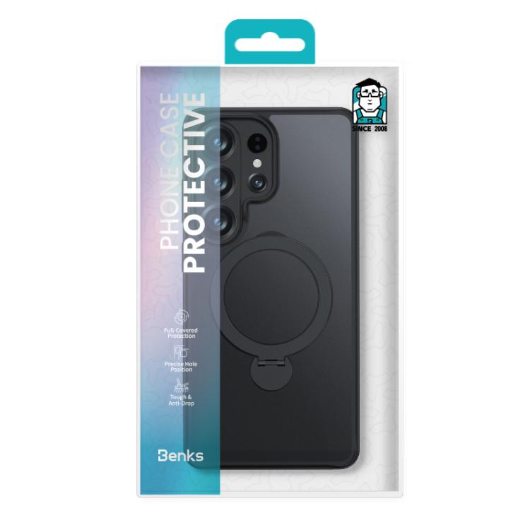 For Samsung Galaxy S26 Ultra 5G Benks Skin Feel Rotating Stand Magnetic Phone Case
