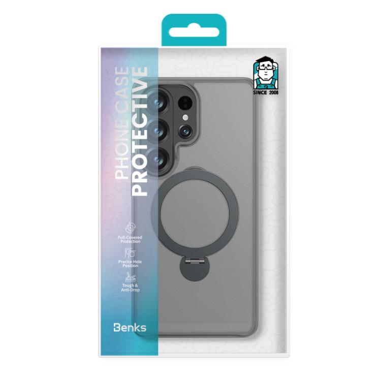 For Samsung Galaxy S26 Ultra 5G Benks Skin Feel Rotating Stand Magnetic Phone Case