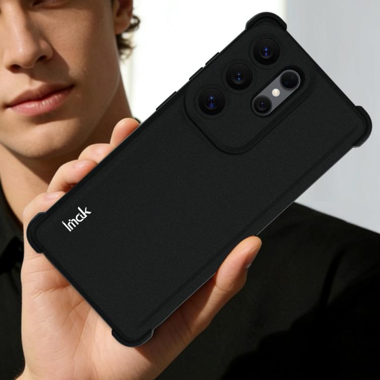 For Samsung Galaxy S26 Ultra 5G imak Shockproof Airbag TPU Phone Case - Matte Black