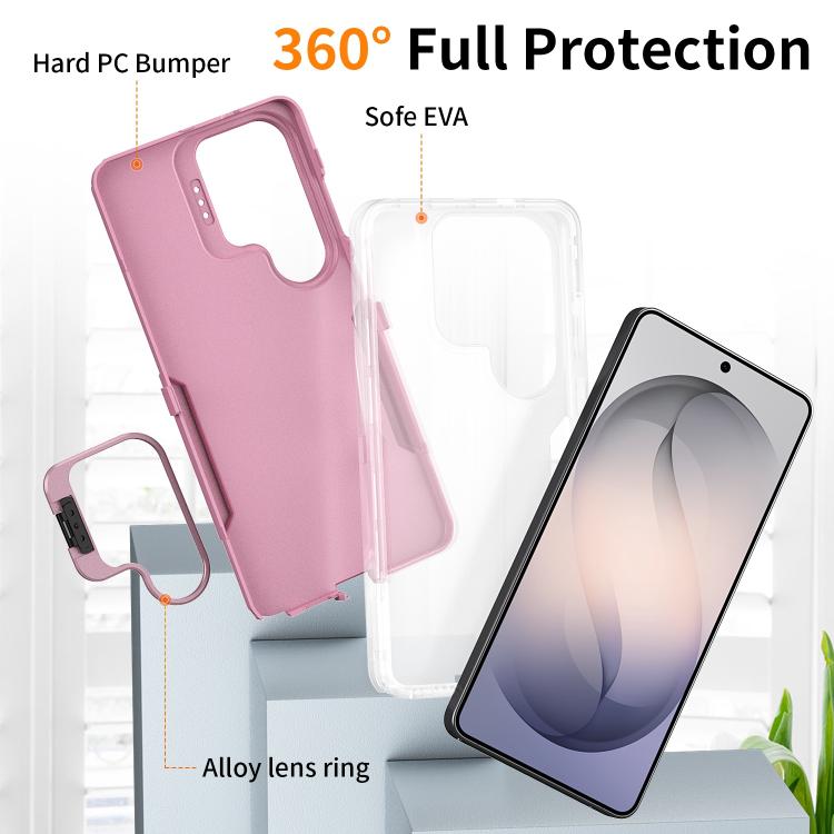 For Samsung Galaxy S22 Ultra 5G Traveler Lens Frame Holder Phone Case