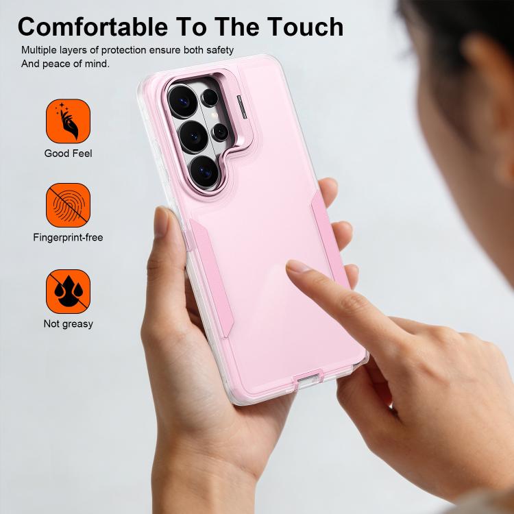 For Samsung Galaxy S22 Ultra 5G Traveler Lens Frame Holder Phone Case