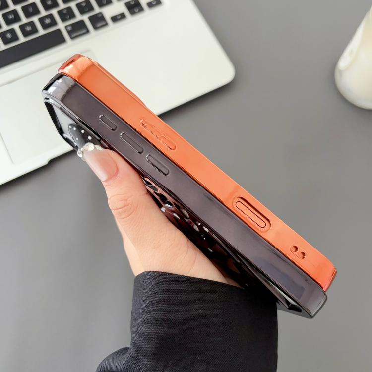 For iPhone 17 Pro Max Electroplated Hollow Out Clown Heat Dissipation TPU Phone Case