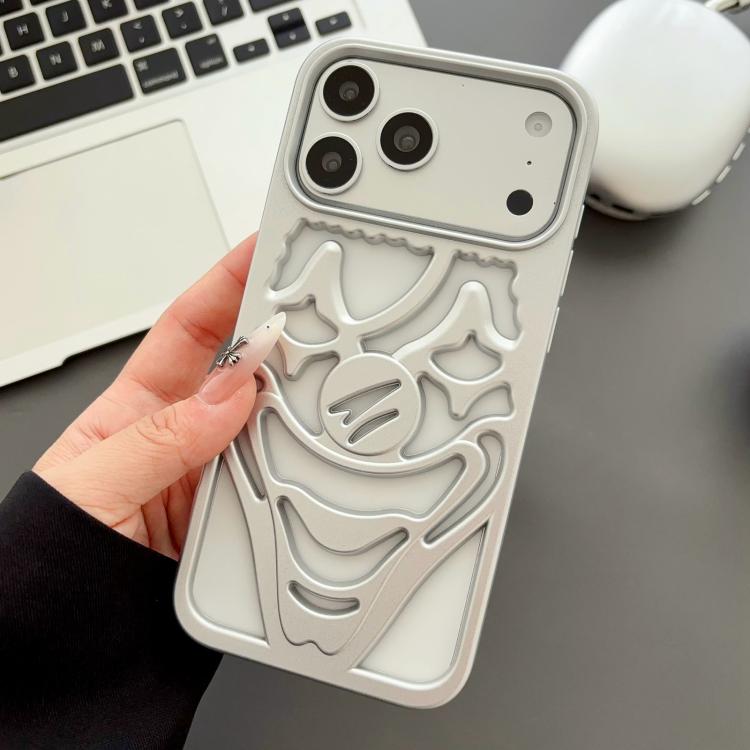 For iPhone 17 Pro Max Oil Spraying Hollow Out Clown Heat Dissipation TPU Phone Case
