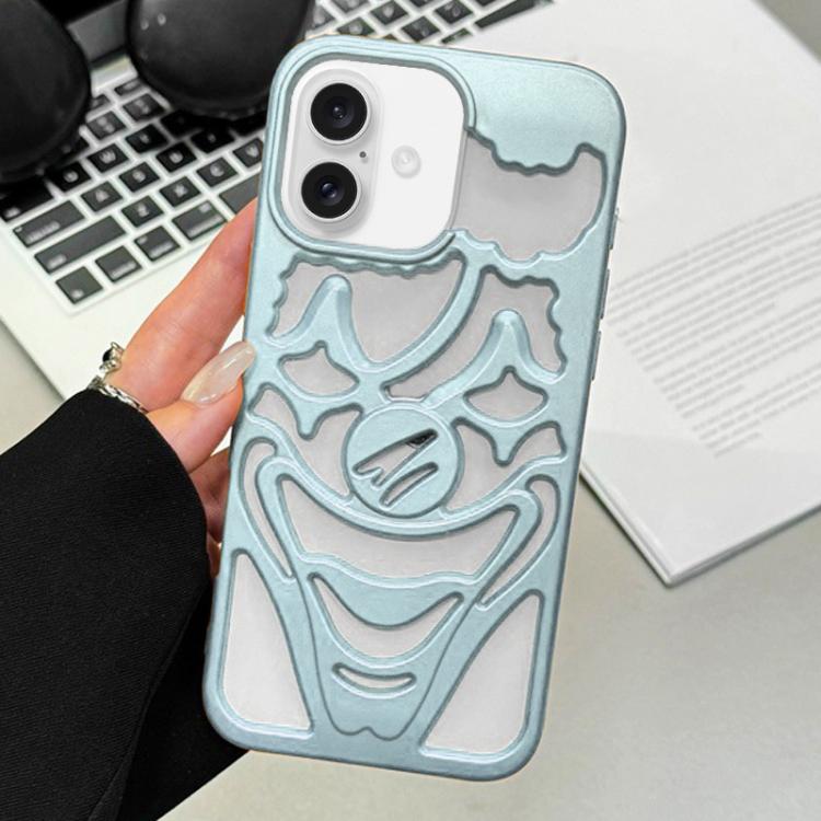 For iPhone 17 Oil Spraying Hollow Out Clown Heat Dissipation TPU Phone Case
