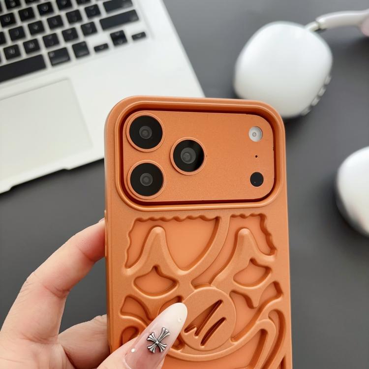 For iPhone 14 Oil Spraying Hollow Out Clown Heat Dissipation TPU Phone Case