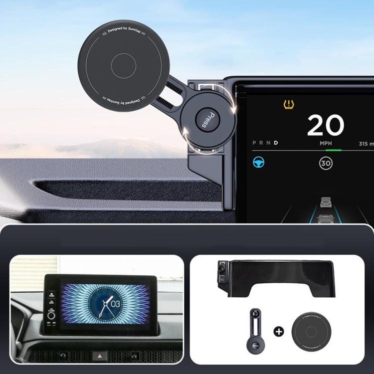 For Honda CR-V / Breeze 2023 Car Screen Magnetic Phone Holder Mount with Extension Arm