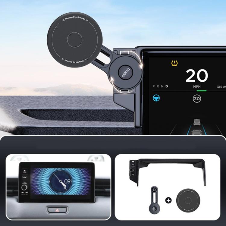 For Honda XR-V 2023-2024 / Vezel 2023 Car Screen Magnetic Phone Holder Mount with Extension Arm