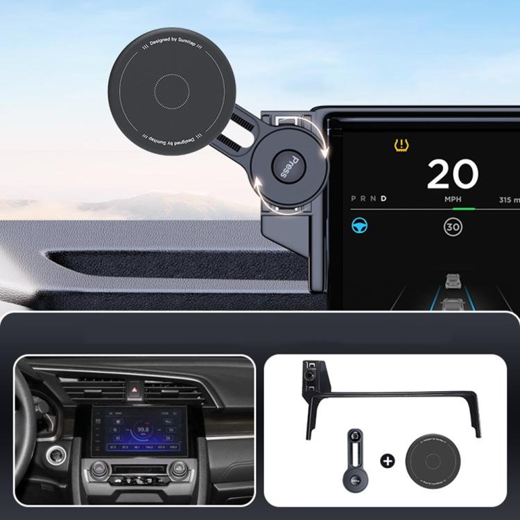 For Honda 10th Gen Civic 2016-2021 Car Screen Magnetic Phone Holder Mount with Extension Arm