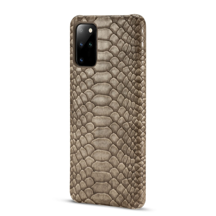 For Samsung Galaxy S20 Snakeskin Texture PC + PU Case