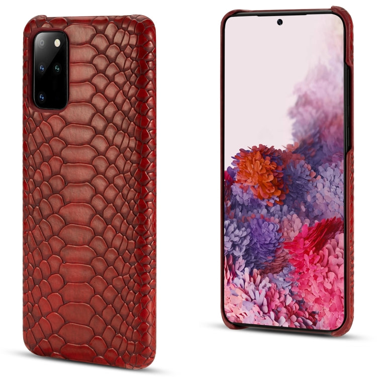 For Samsung Galaxy S20 Ultra Snakeskin Texture PC + PU Case